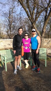Running with friends in Tulsa