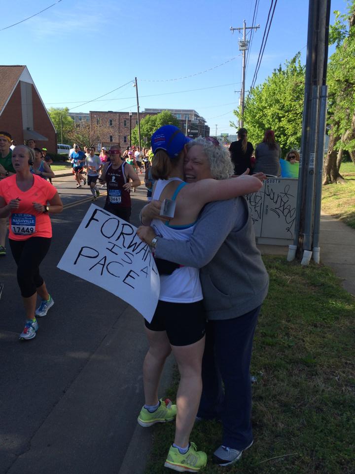A hug from Donna makes everything better