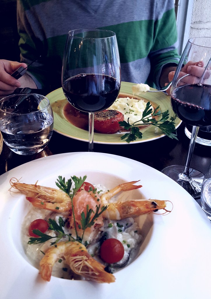 The food was phenomenal. Meant to be savored, not gulped.