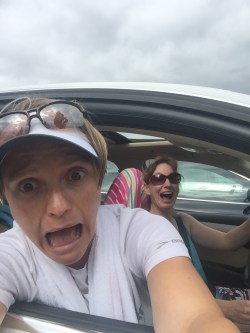 The car gets really stinky when you've just ran 16 miles in 90% humidity.