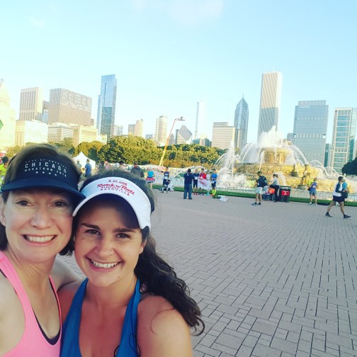 Me and Shannon before the race