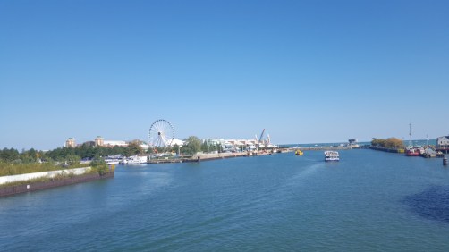 View of Navy Pier from our hotel
